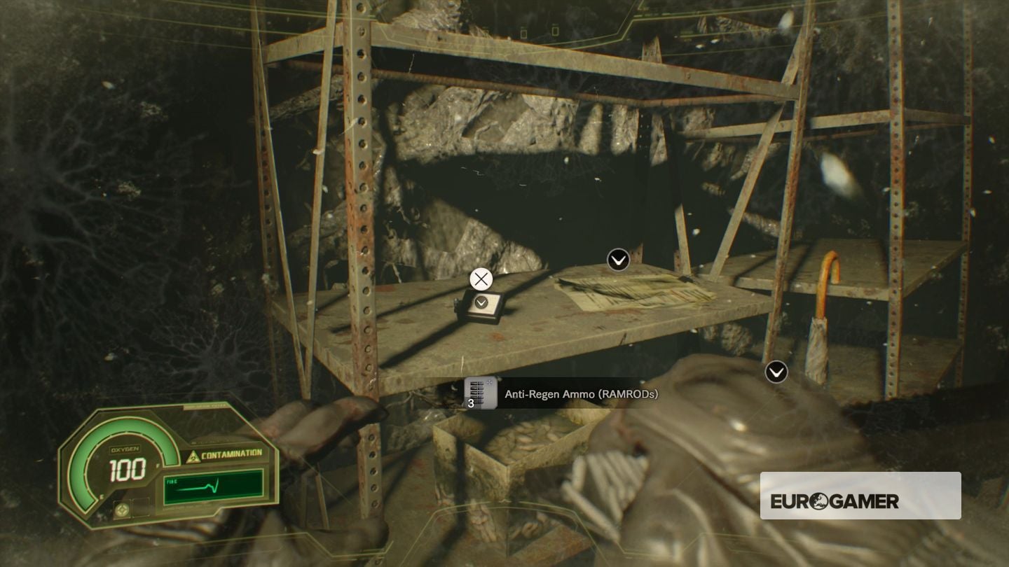 RE7 Not a Hero Green Shutter, how to beat High Regeneration White